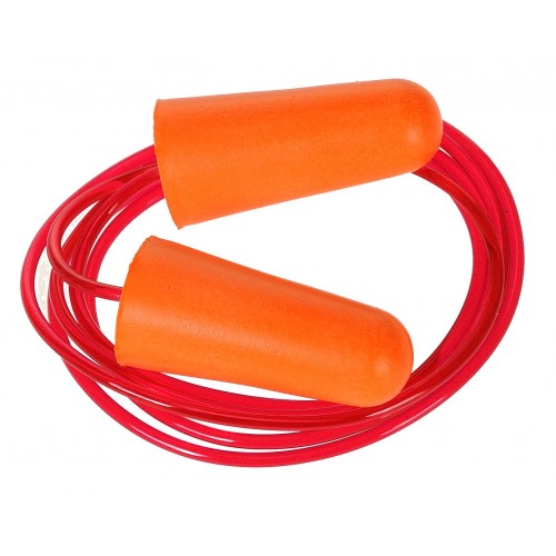 Corded PU Foam Ear Plug Orange (200) 